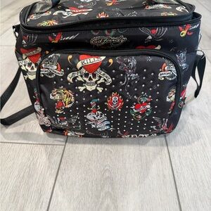 Ed Hardy Multicolor Tattoo Design lunch bag / insulated cooler
